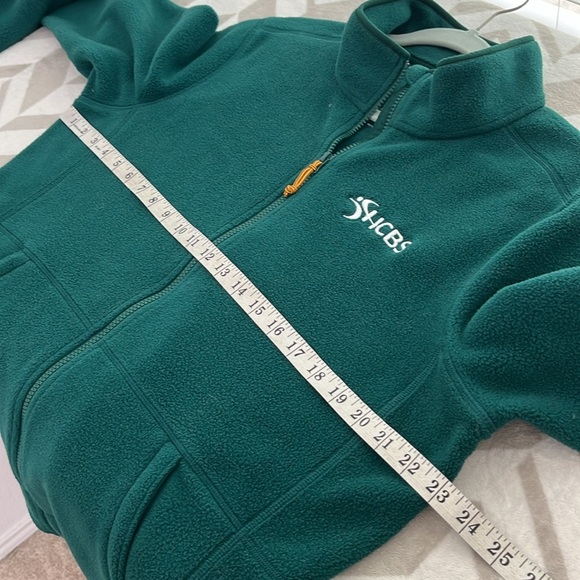 L.L. Bean Hunter Green Misses Sweater Fleece Full-Zip Jacket Size 2X - Picture 6 of 8